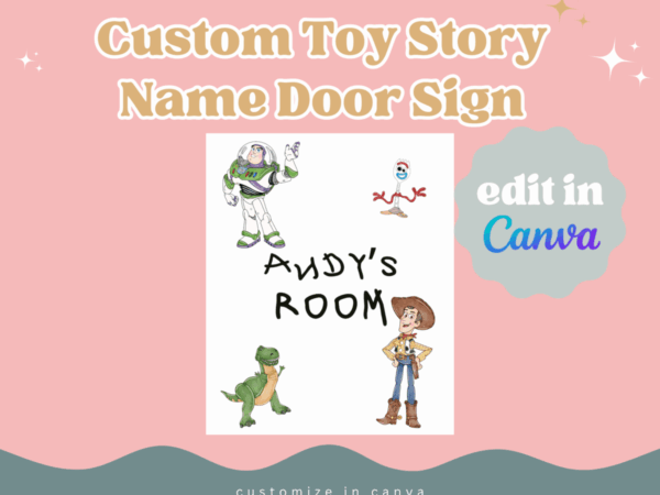 Toy Story Party - {Editable} Room Sign